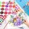 48-Color Watercolors Cake & a Brush a Refillable Water Brush Pen, Portable Water Colors Paints Set for Kids Children Students Adults Beginner Artists Painting Supplies